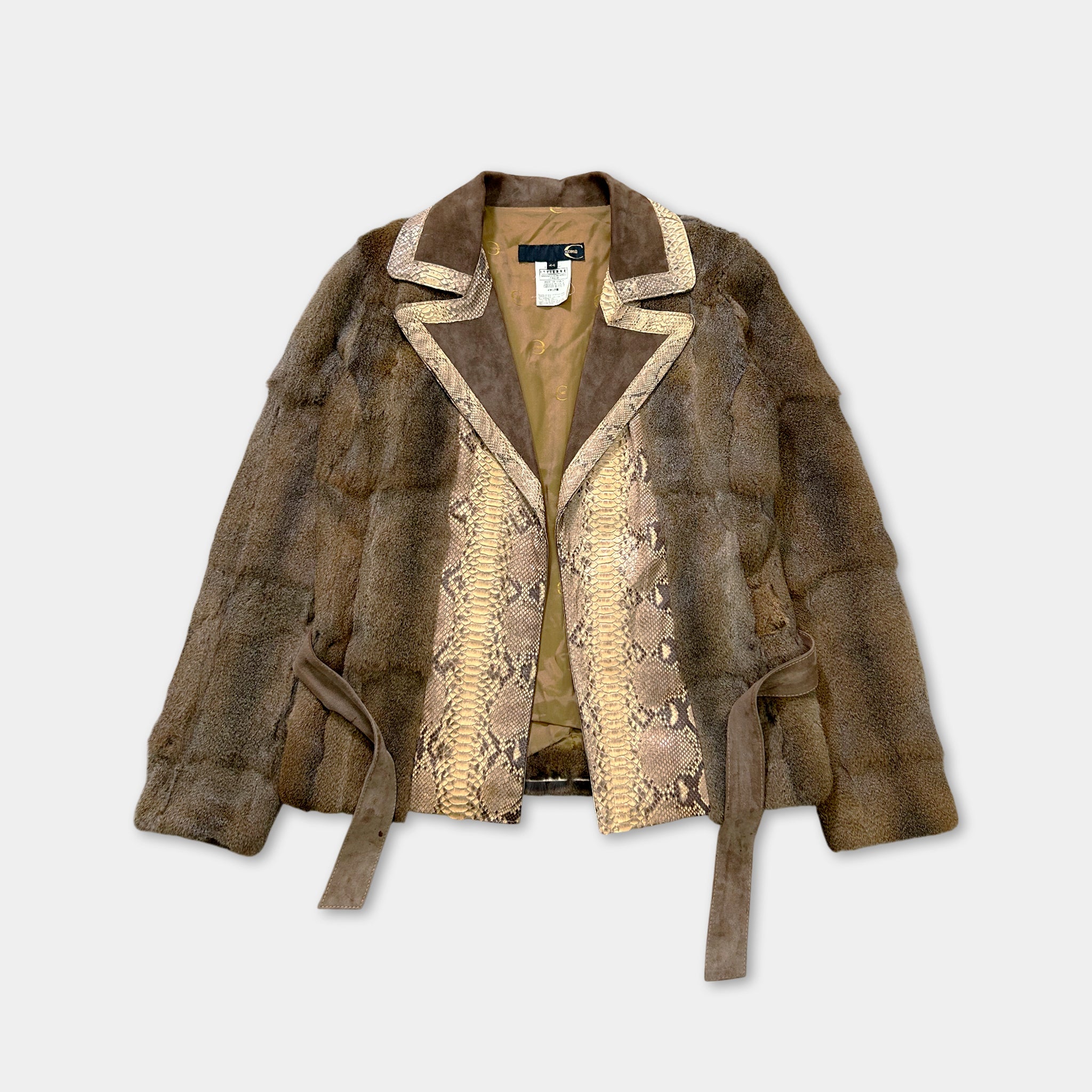 Just Cavalli 2000's Real Mink Fur and Python