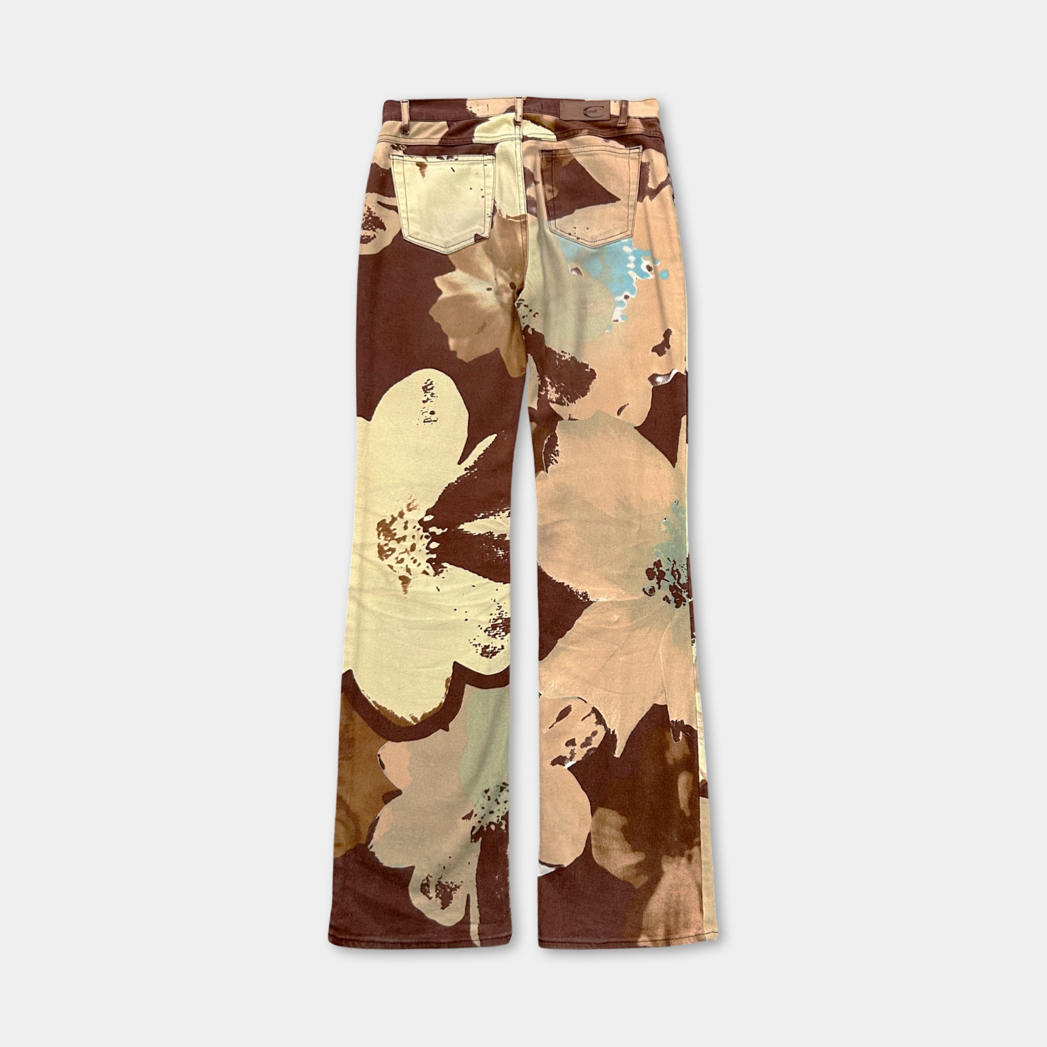 Just Cavalli 2000s Floral Flared Jeans