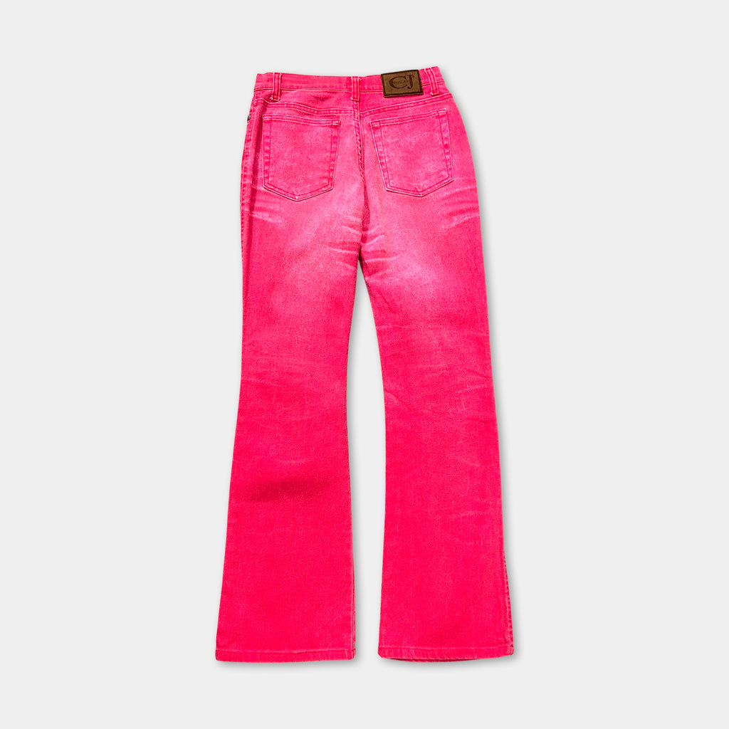 Cavalli Jeans Pink Denim Effect Pants