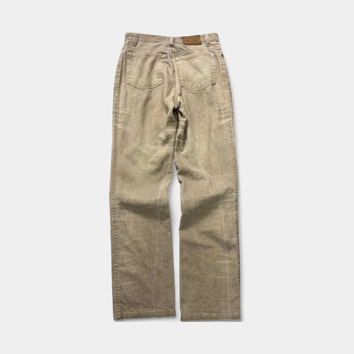 Cavalli Jeans Trompe L'oeil Effect Brown Denim Jeans