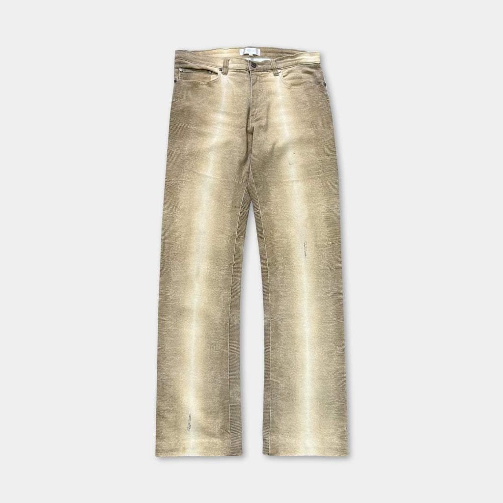 Roberto Cavalli Snake Skin Gradient Yellow Pants