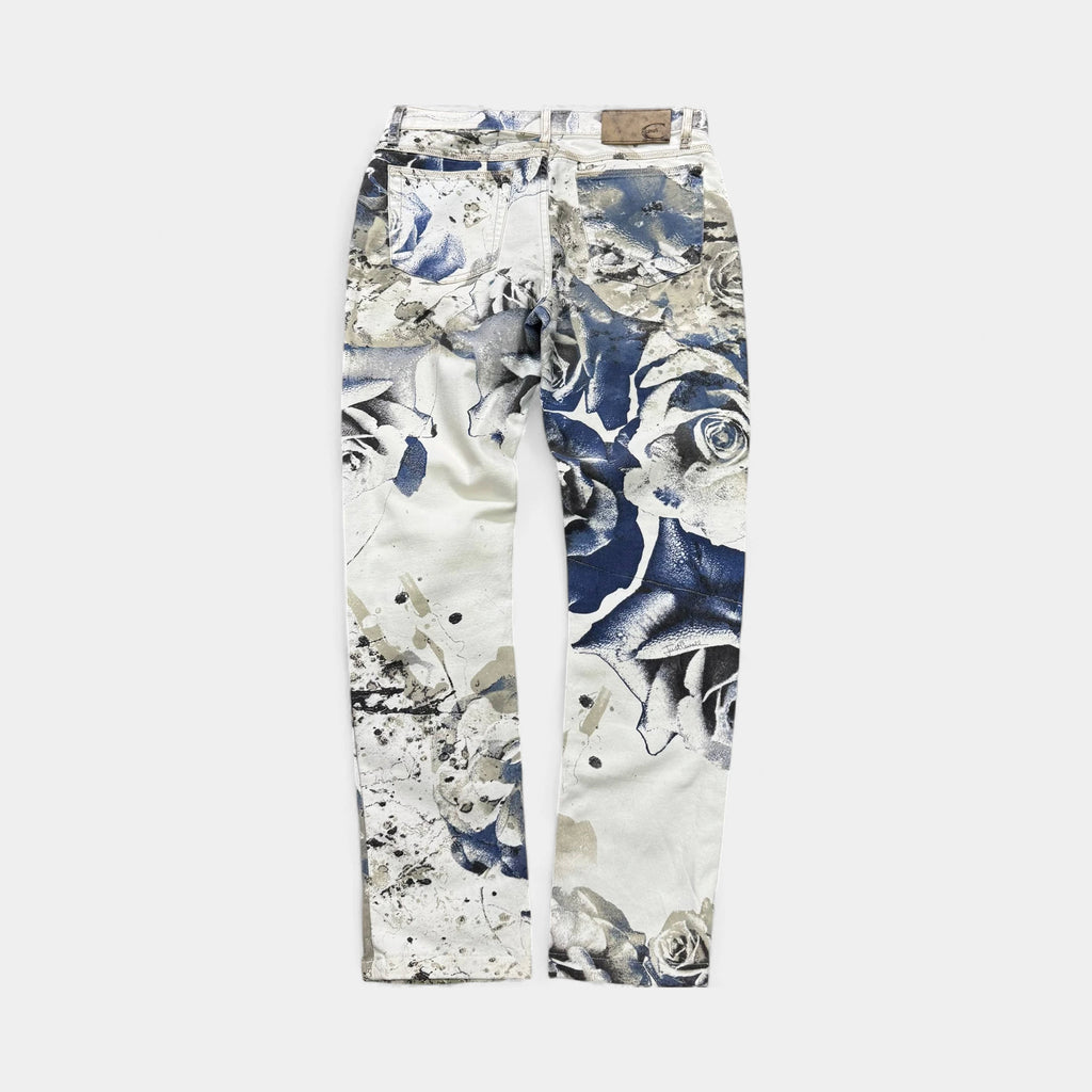 Just Cavalli Straight Leg Floral Print Pants
