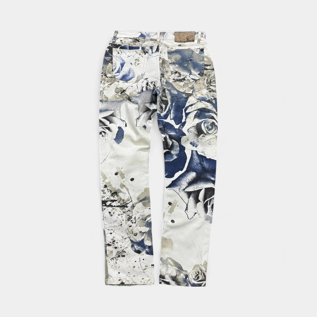 Just Cavalli Straight Leg Floral Print Pants