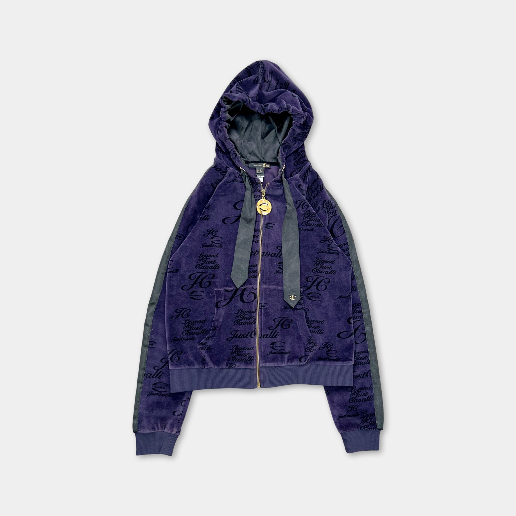 Just Cavalli Purple Velour Two-Piece Set