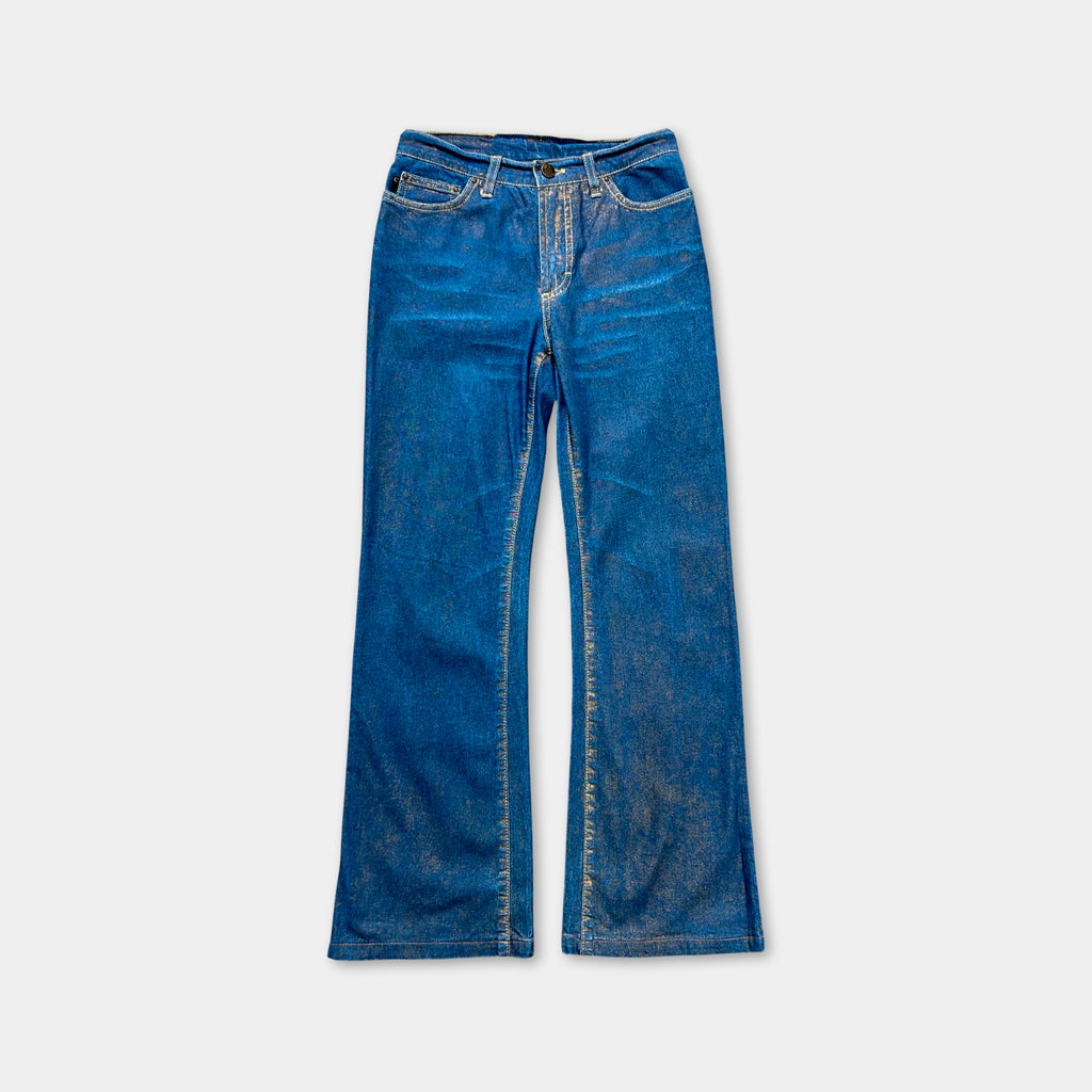 Just Cavalli Gold Flared Jeans