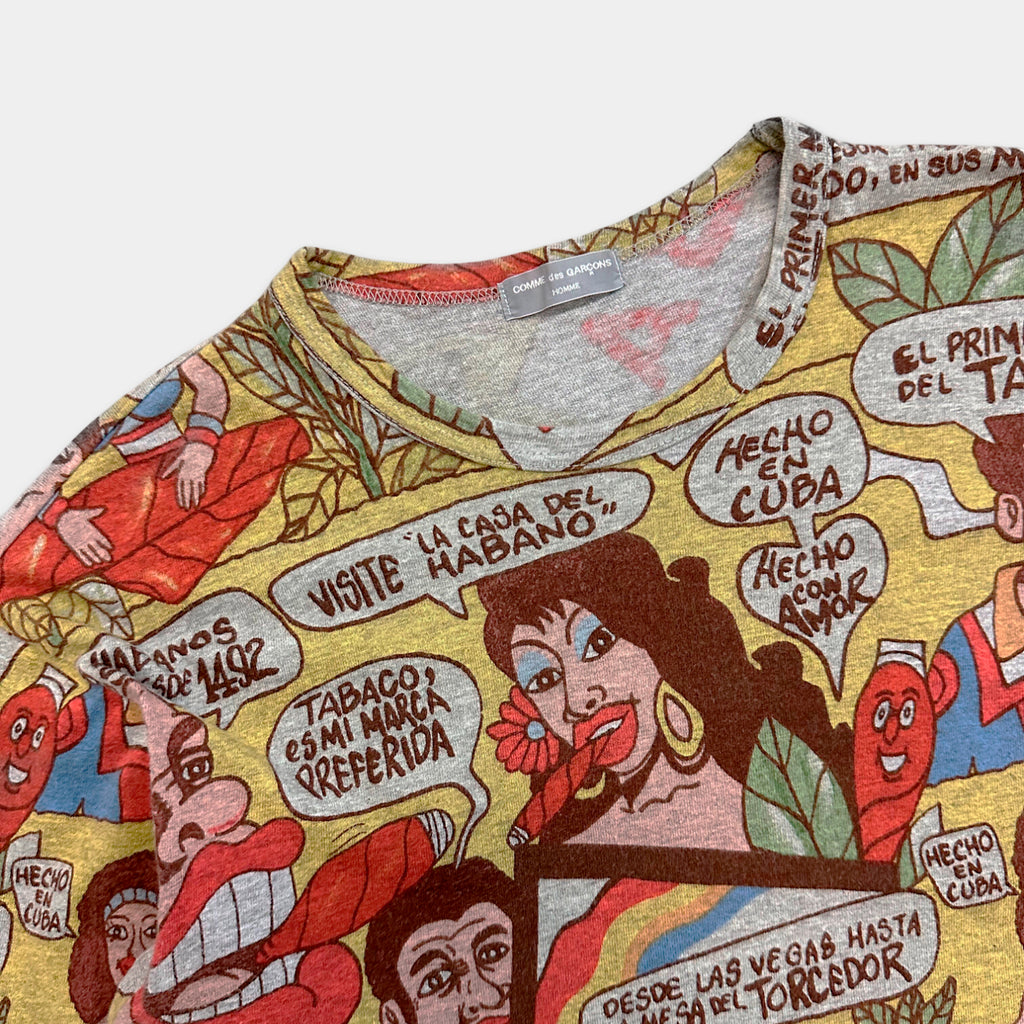 Comme Des Garçons Homme 2000's Cuba Print Longsleeve