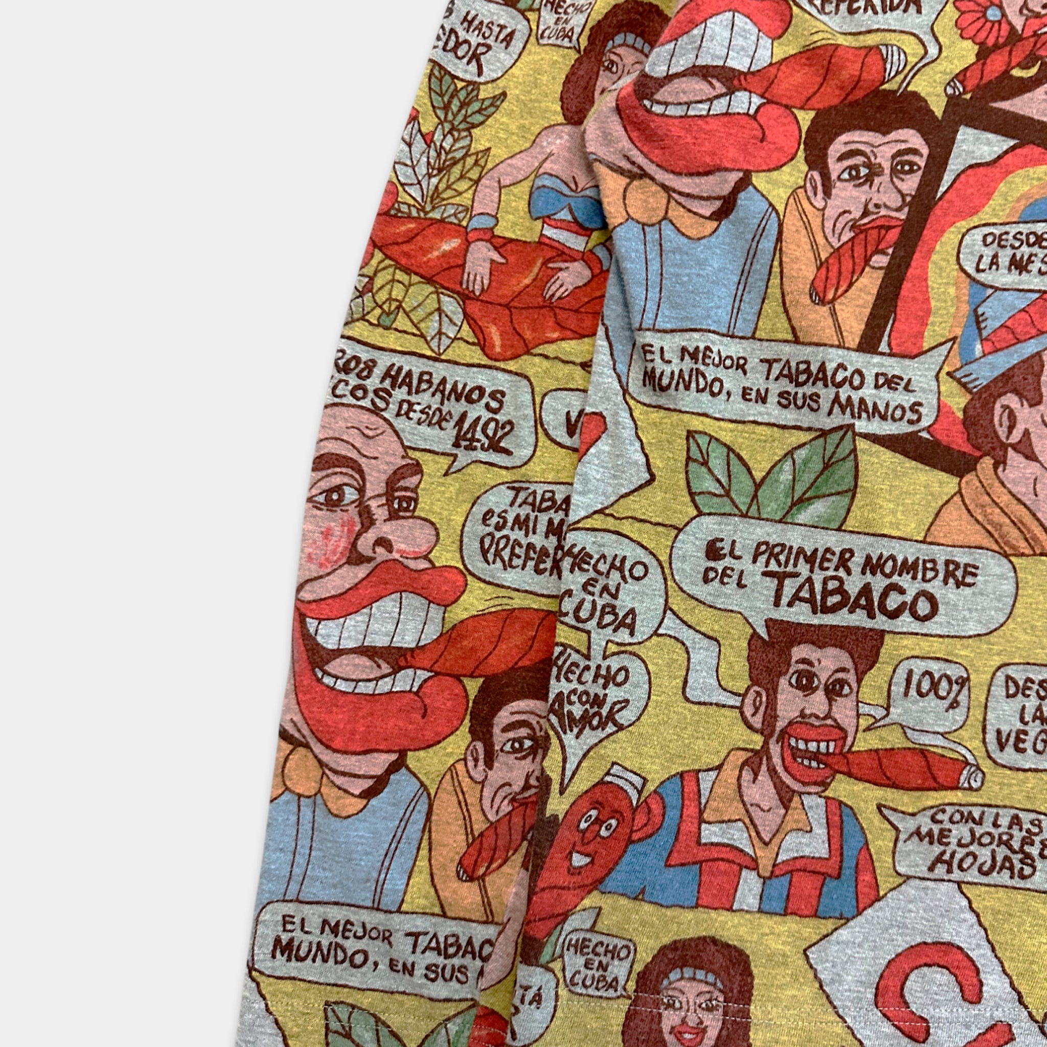 Comme Des Garçons Homme 2000's Cuba Print Longsleeve