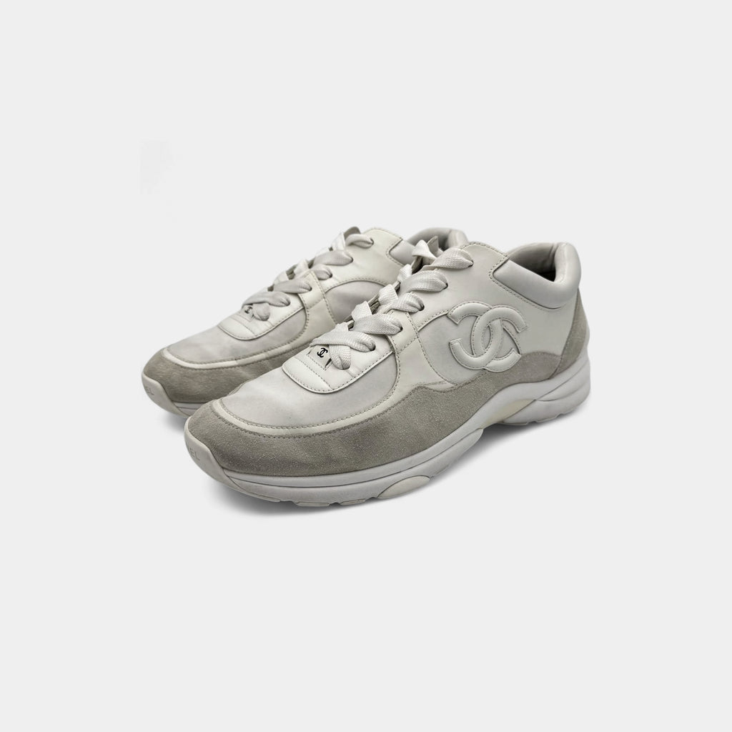 Chanel 2019 Nylon Suede CC Runner Sneakers