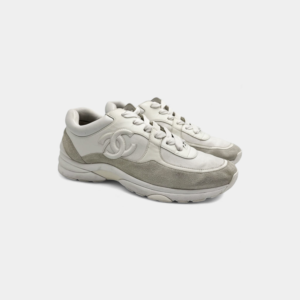 Chanel 2019 Nylon Suede CC Runner Sneakers