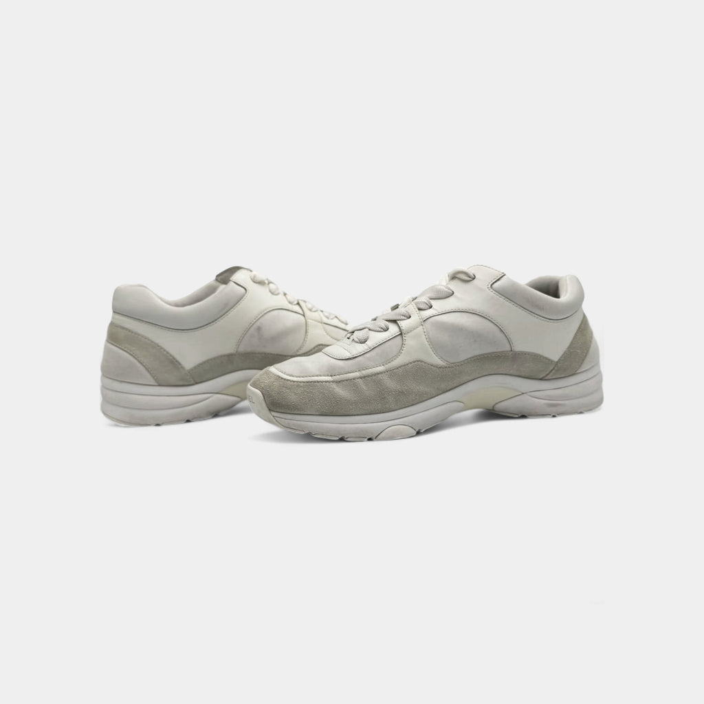 Chanel 2019 Nylon Suede CC Runner Sneakers