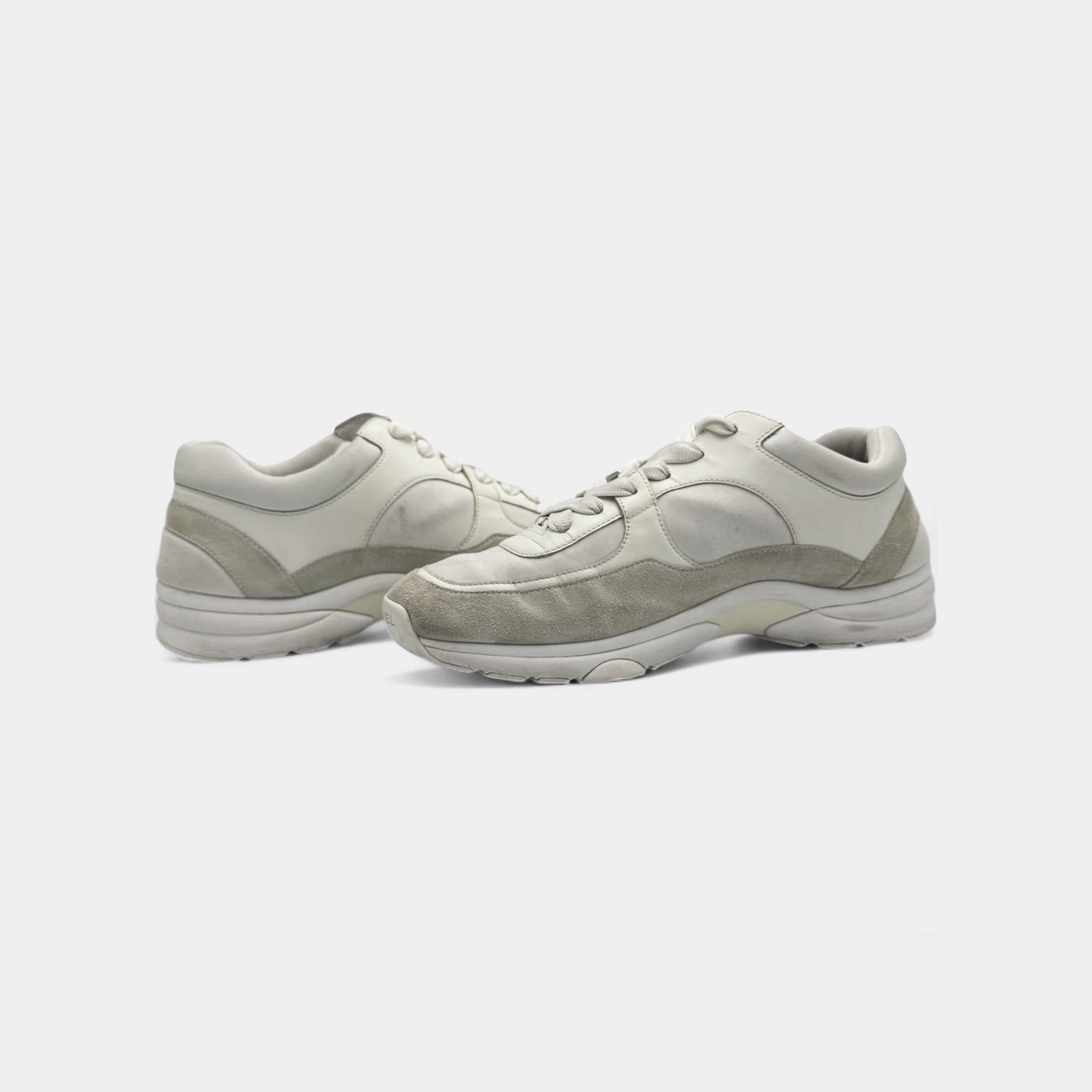Chanel 2019 Nylon Suede CC Runner Sneakers