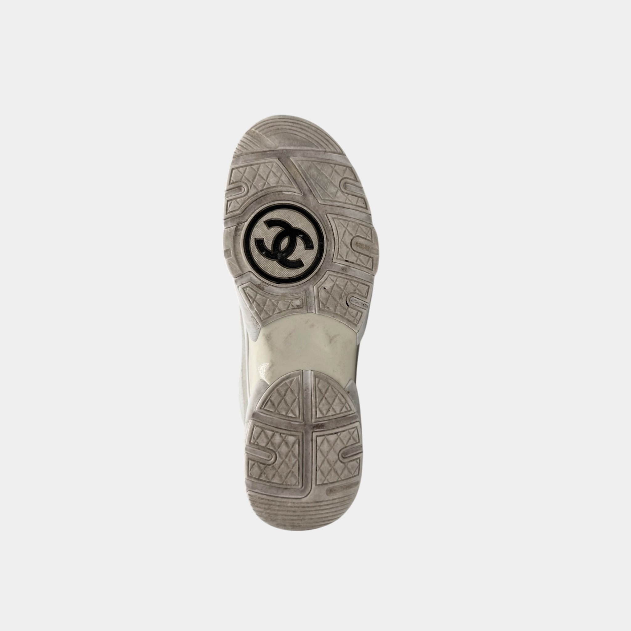 Chanel 2019 Nylon Suede CC Runner Sneakers