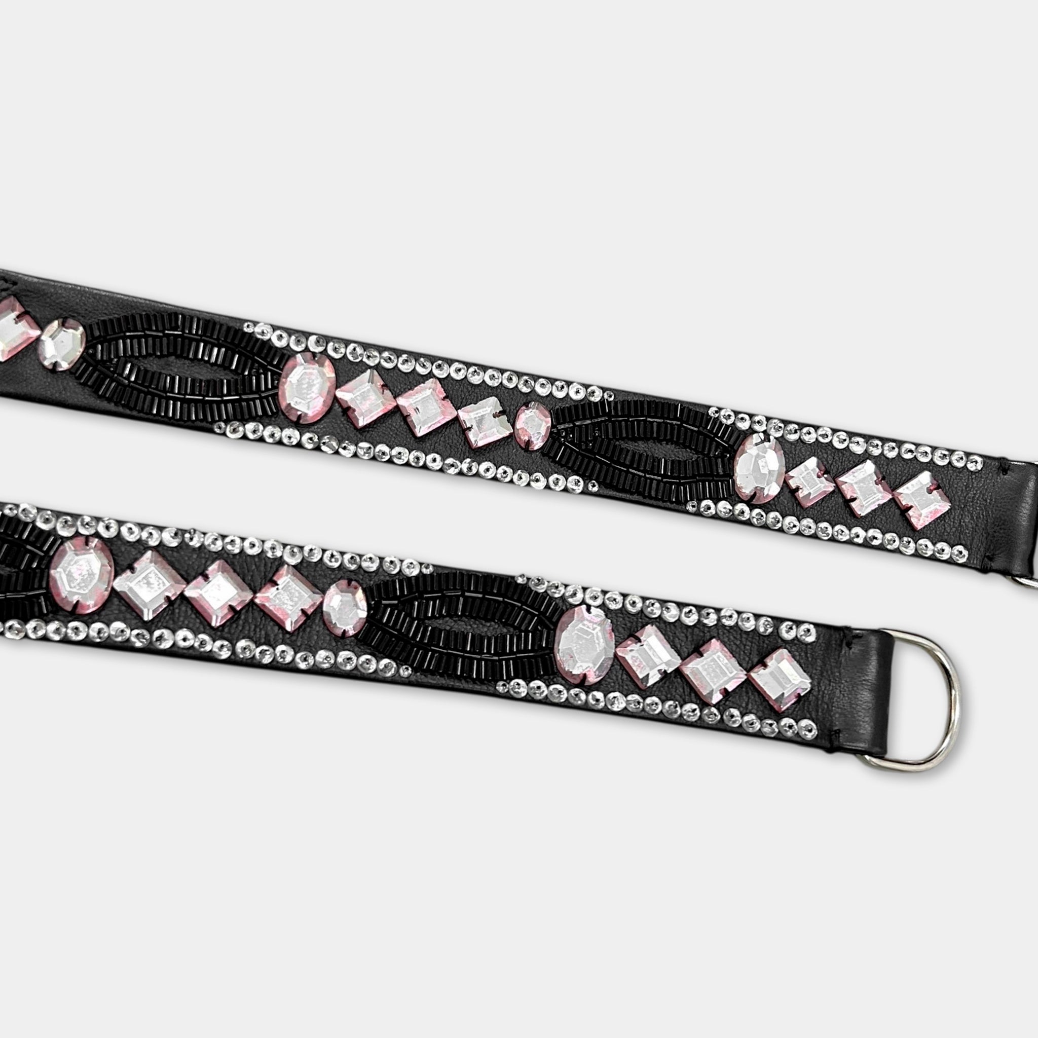 2000's Chloé Beaded Crystal Leather Belt