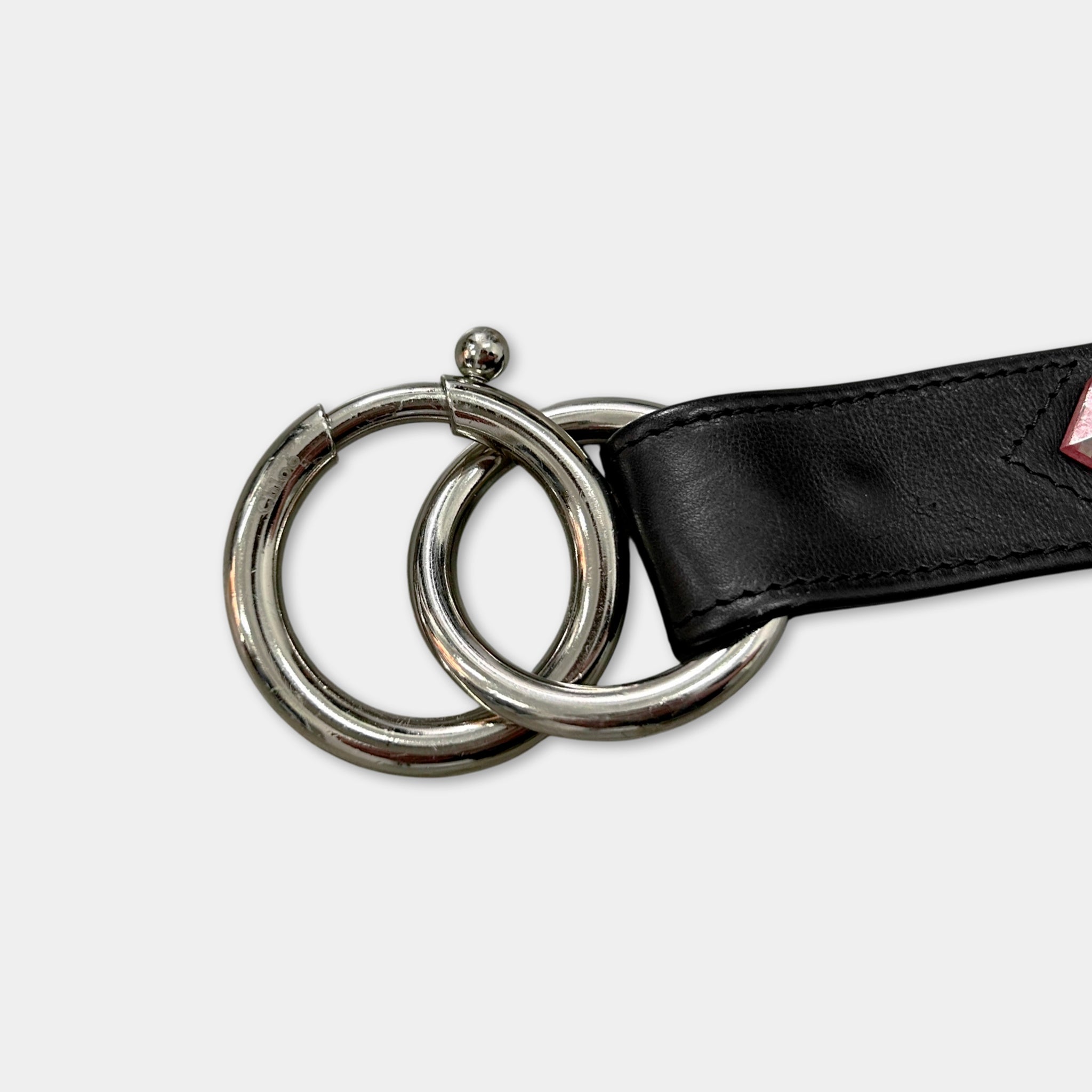 2000's Chloé Beaded Crystal Leather Belt