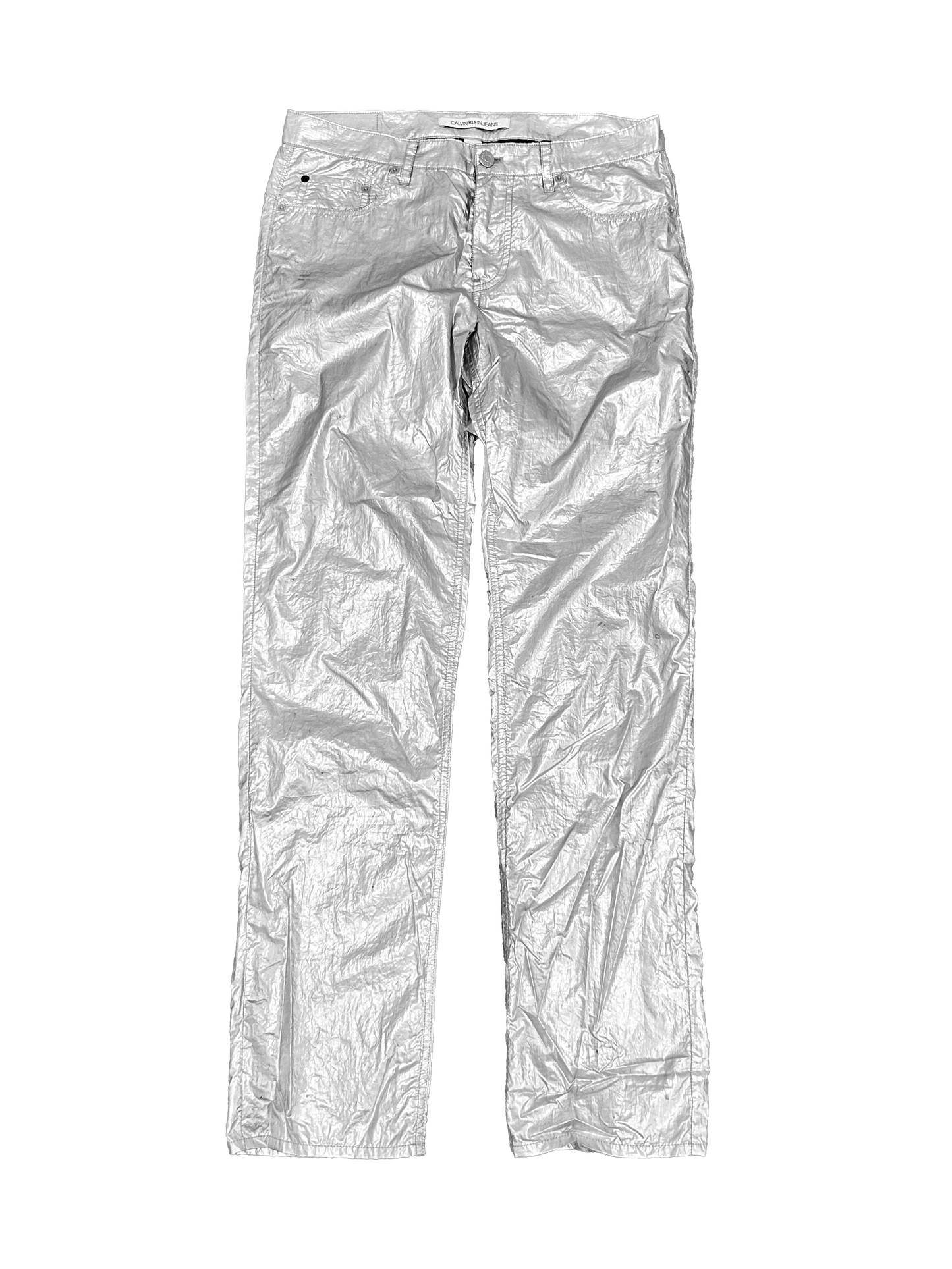 Calvin Klein Metallic Silver Jeans (M)