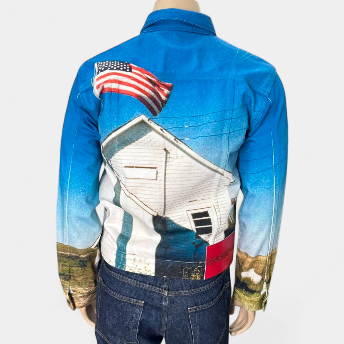 Calvin Klein 205W39NYC SS18 American Flag Denim Trucker Jacket