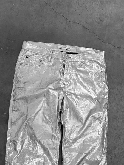 Calvin Klein Metallic Silver Jeans (M)