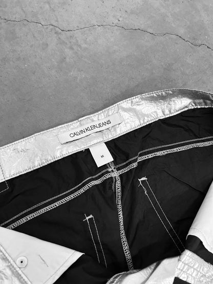 Calvin Klein Metallic Silver Jeans (M)
