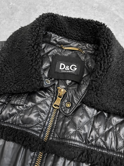 Dolce & Gabbana Shearling Cargo Jacket (M)