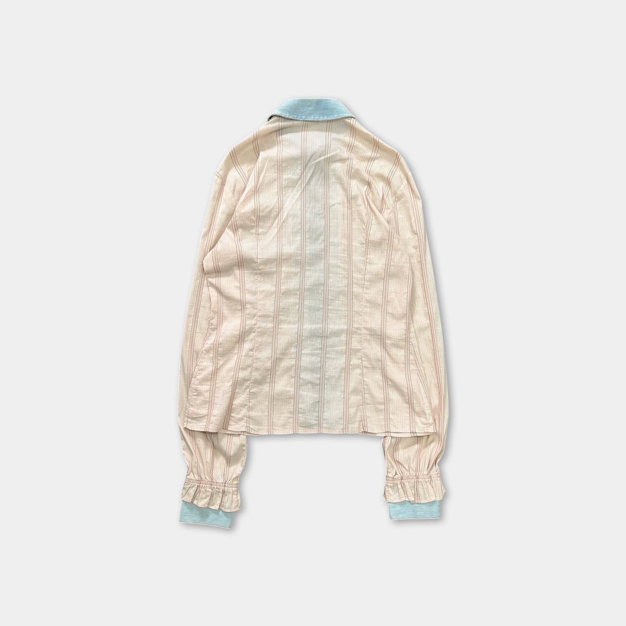 Dolce & Gabbana 2004 Hybrid Ruffle Western Shirt