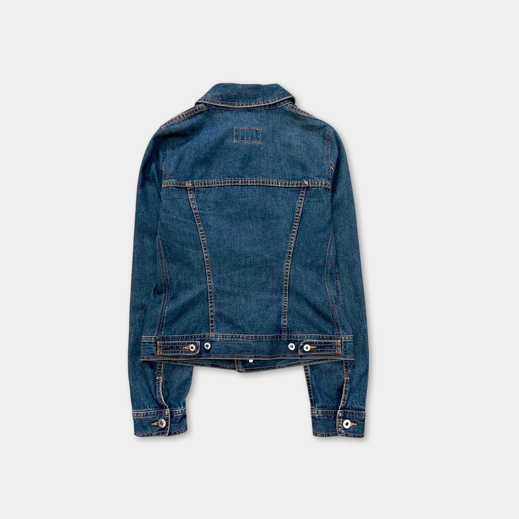Dolce & Gabbana Rhinestone Denim Jacket Blue