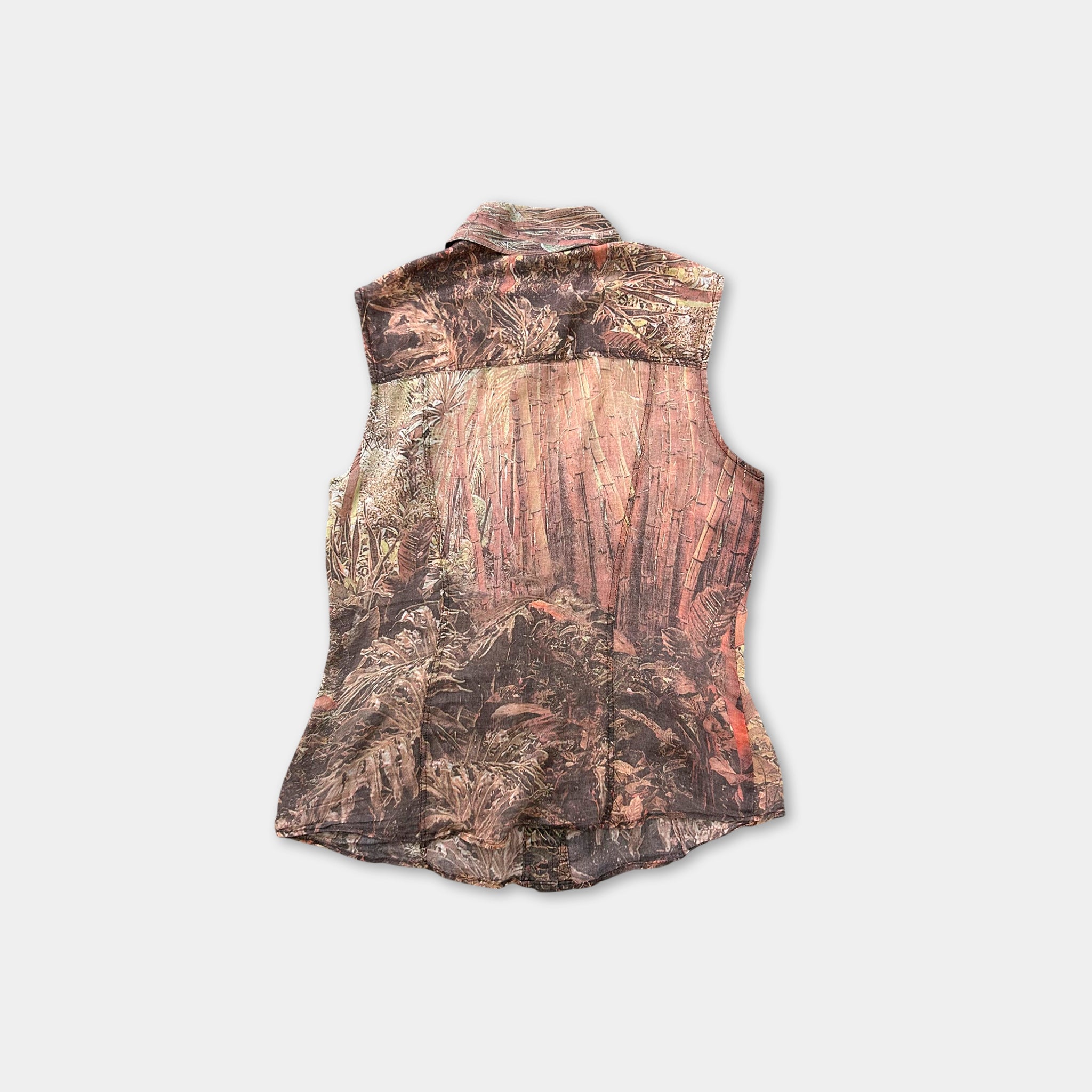 Dolce & Gabbana SS04 Bamboo Forest Print Sleeveless Shirt