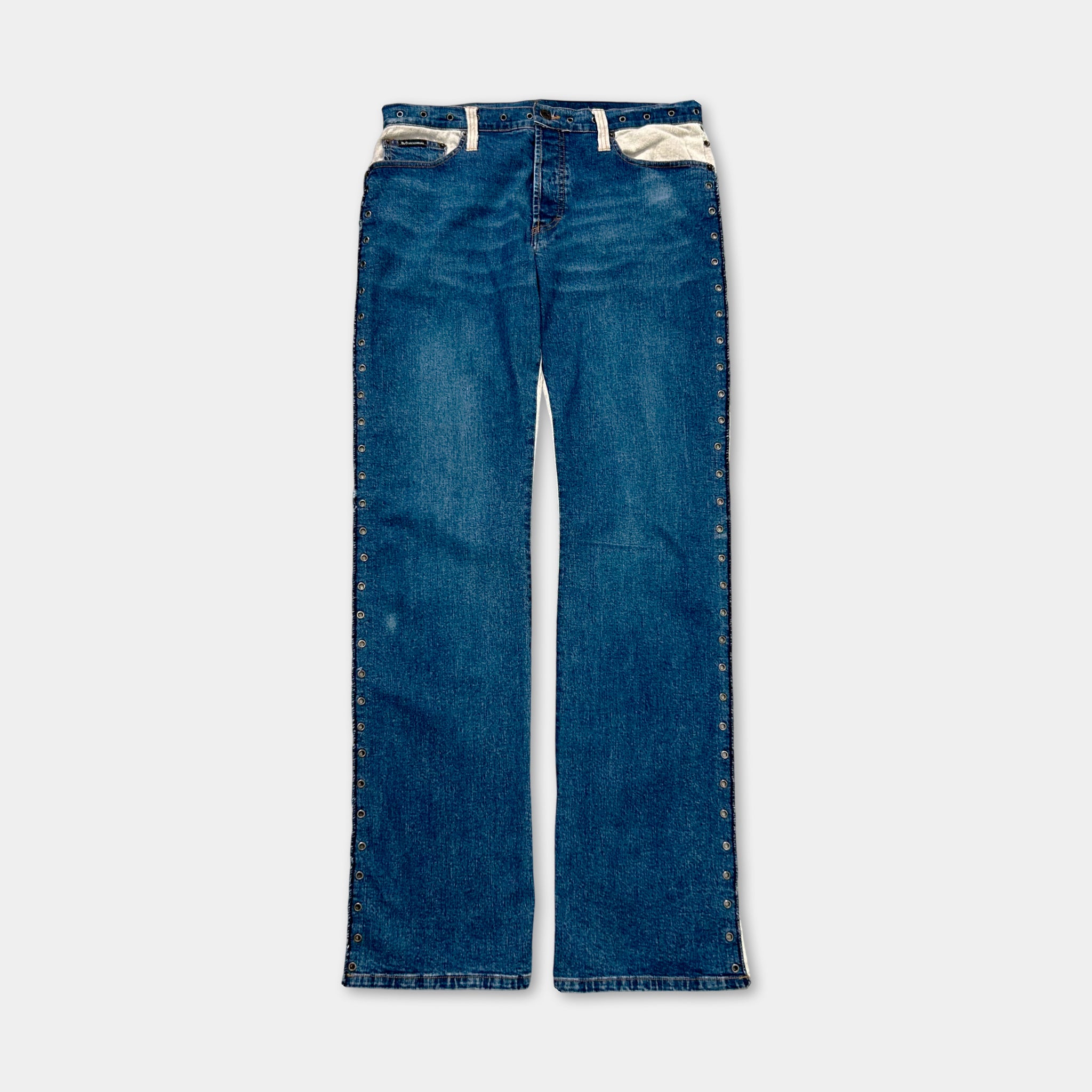Dolce & Gabbana 2000's Hybrid Studded Jeans Pants