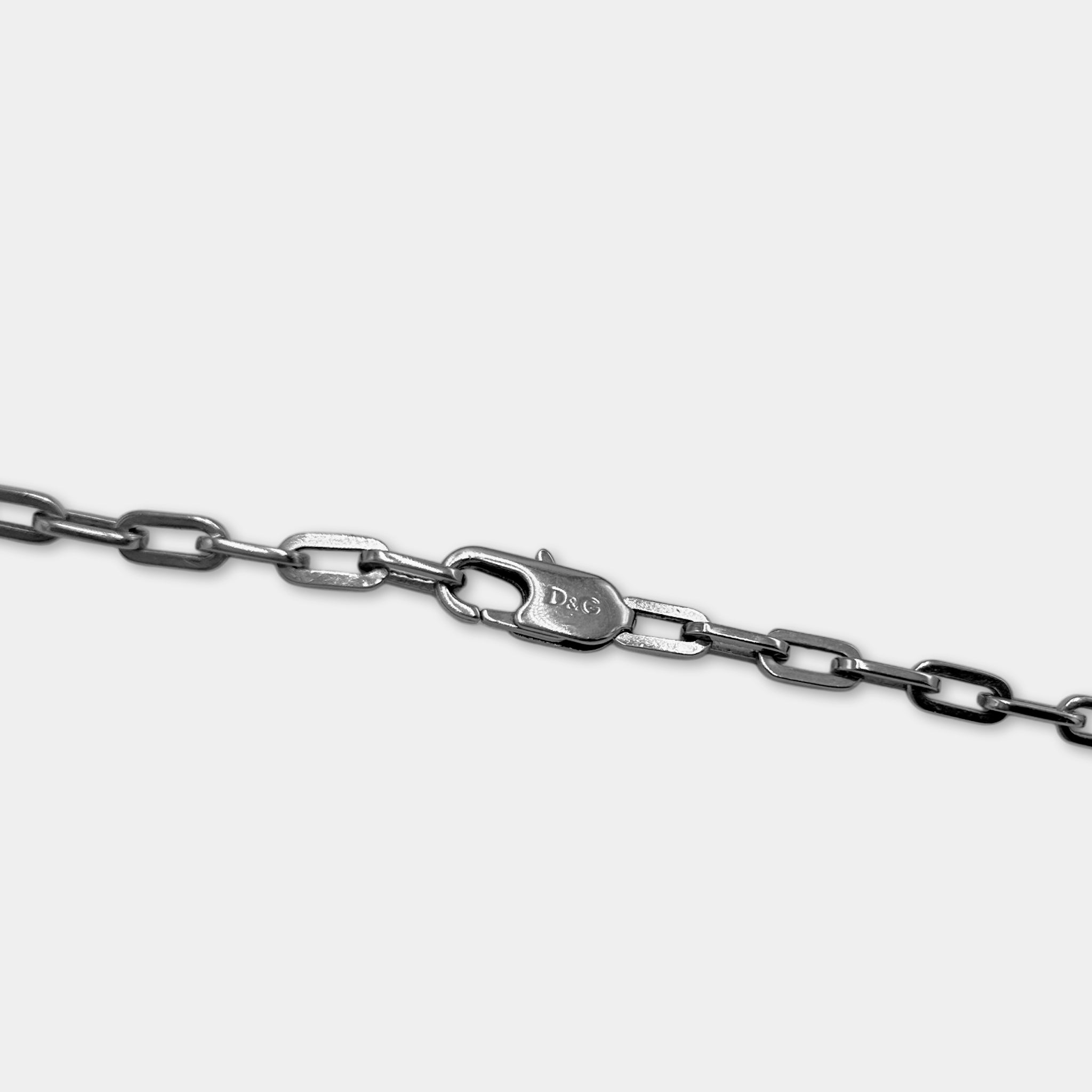 Dolce & Gabbana 2005 Italian Horn Metallic Pendant
