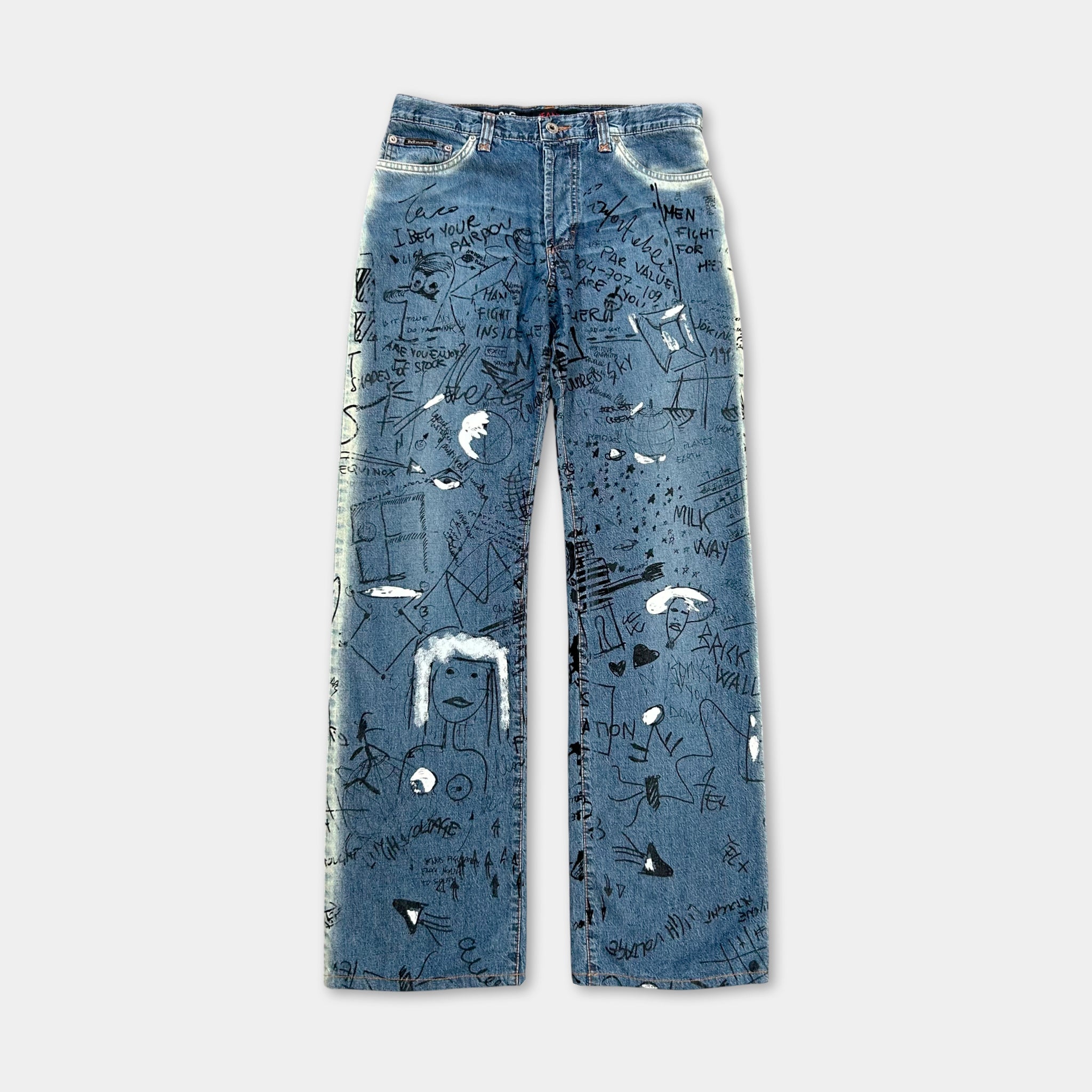 Dolce & Gabbana Scribble Jeans
