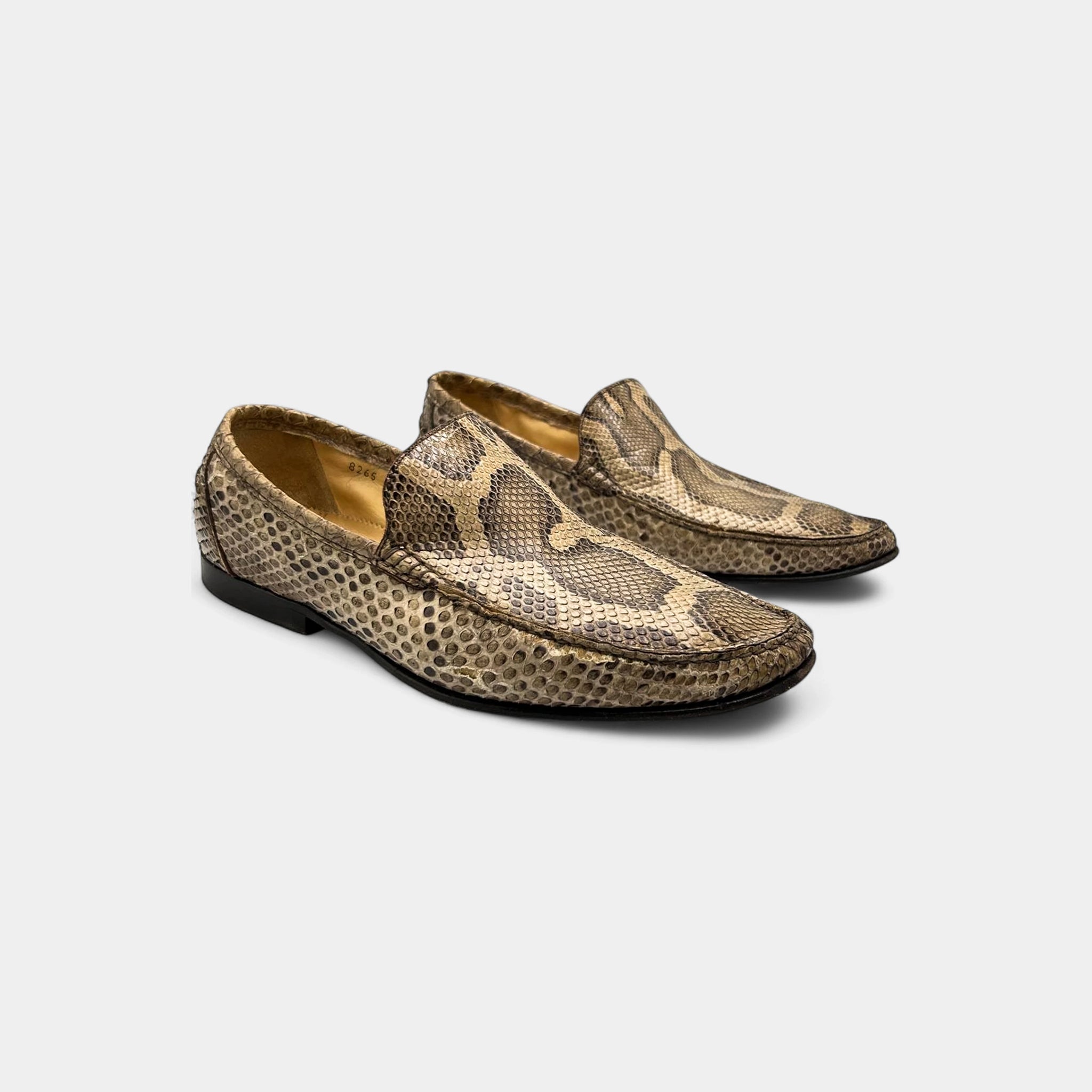Dolce & Gabbana 2000's Python Skin Loafers