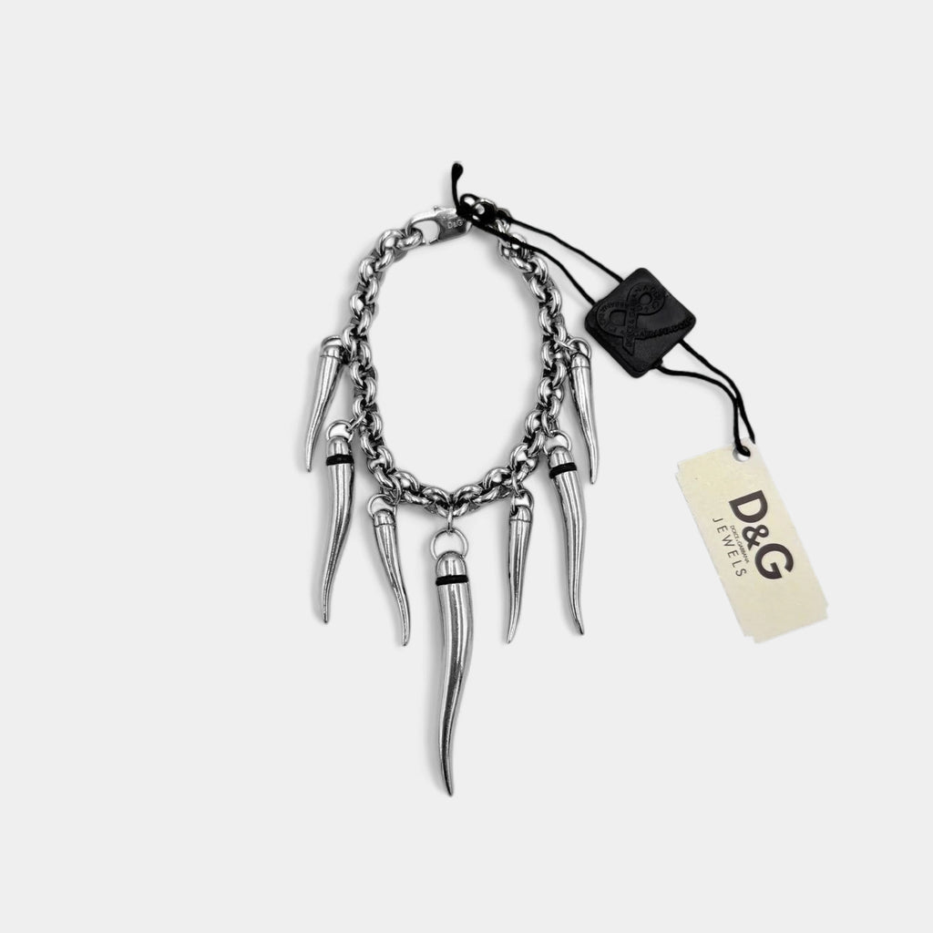 Dolce & Gabbana Multi-Horn Cornicello Charm Link Bracelet
