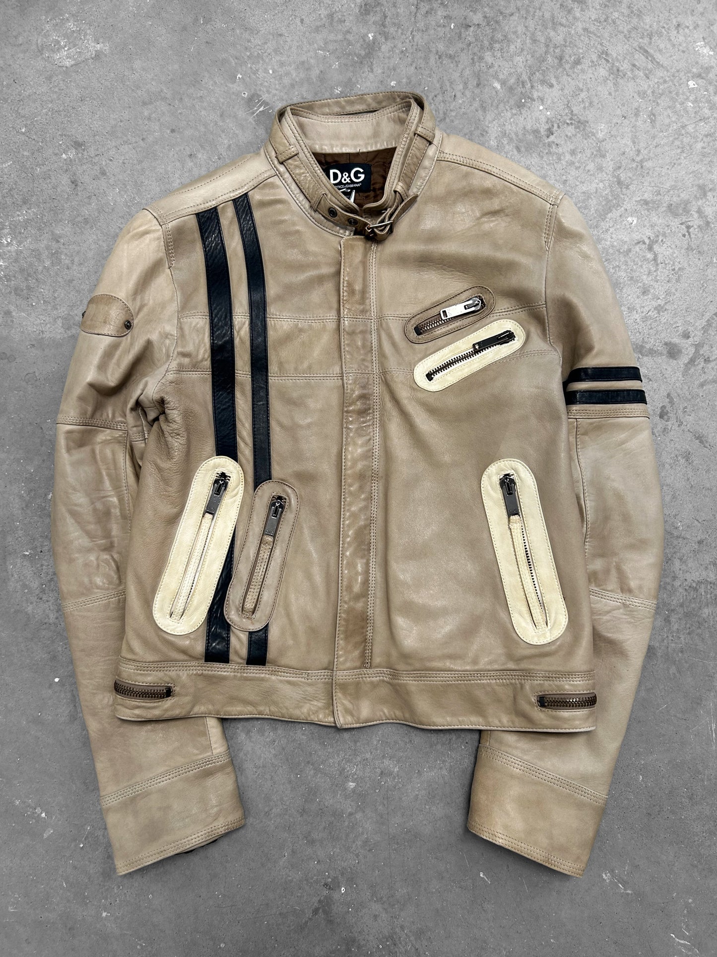 Dolce & Gabbana 2005 Leather Racing Jacket (S)