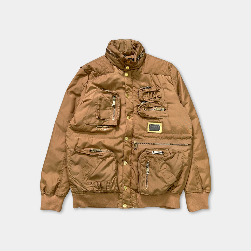 Dolce & Gabbana 2010s Brown Cargo Nylon Jacket