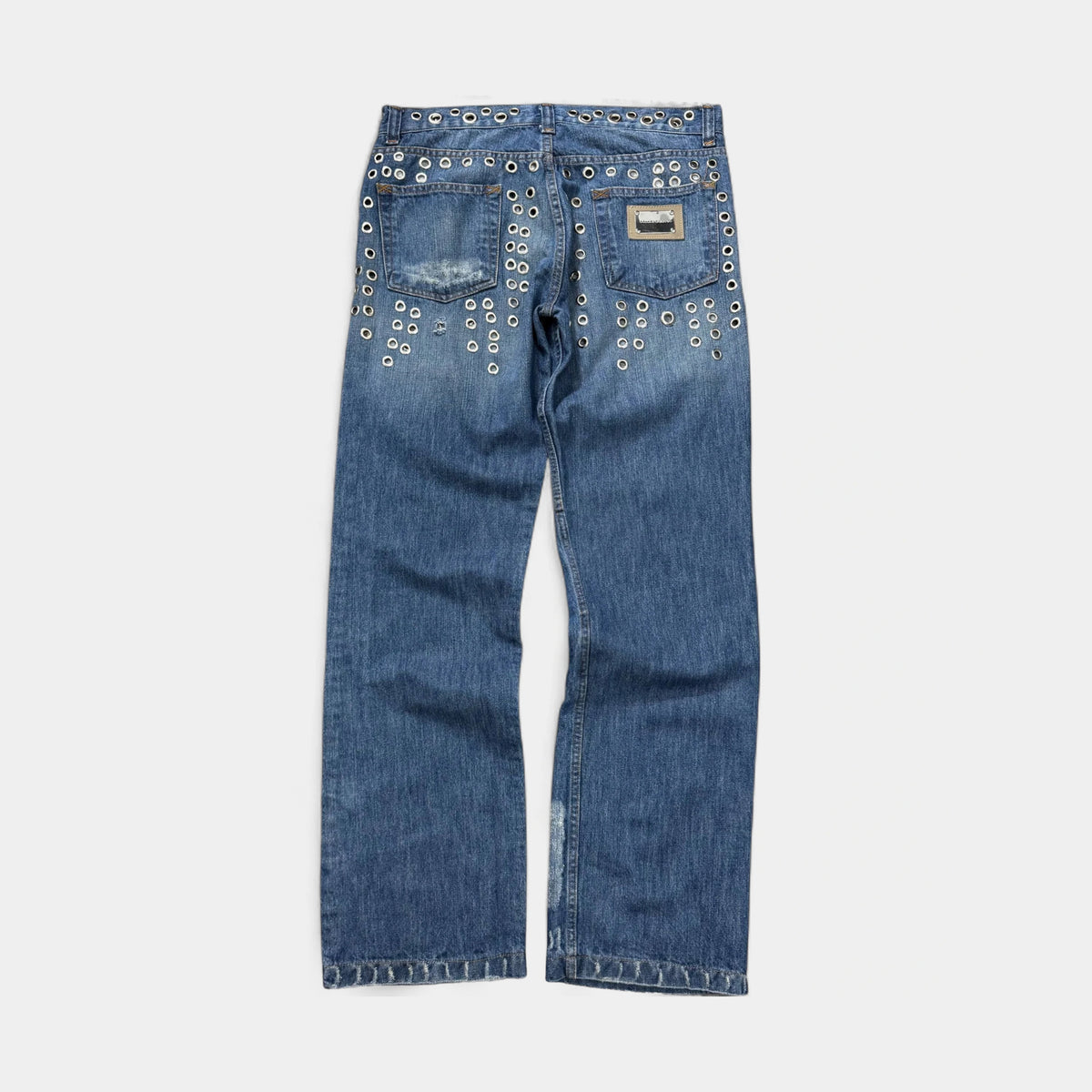 Dolce & Gabbana SS06 Eyelet Denim Pants