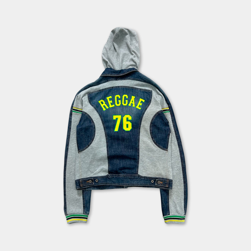 2000s Dolce & Gabbana "REGGAE 76" Denim Hooded Jacket
