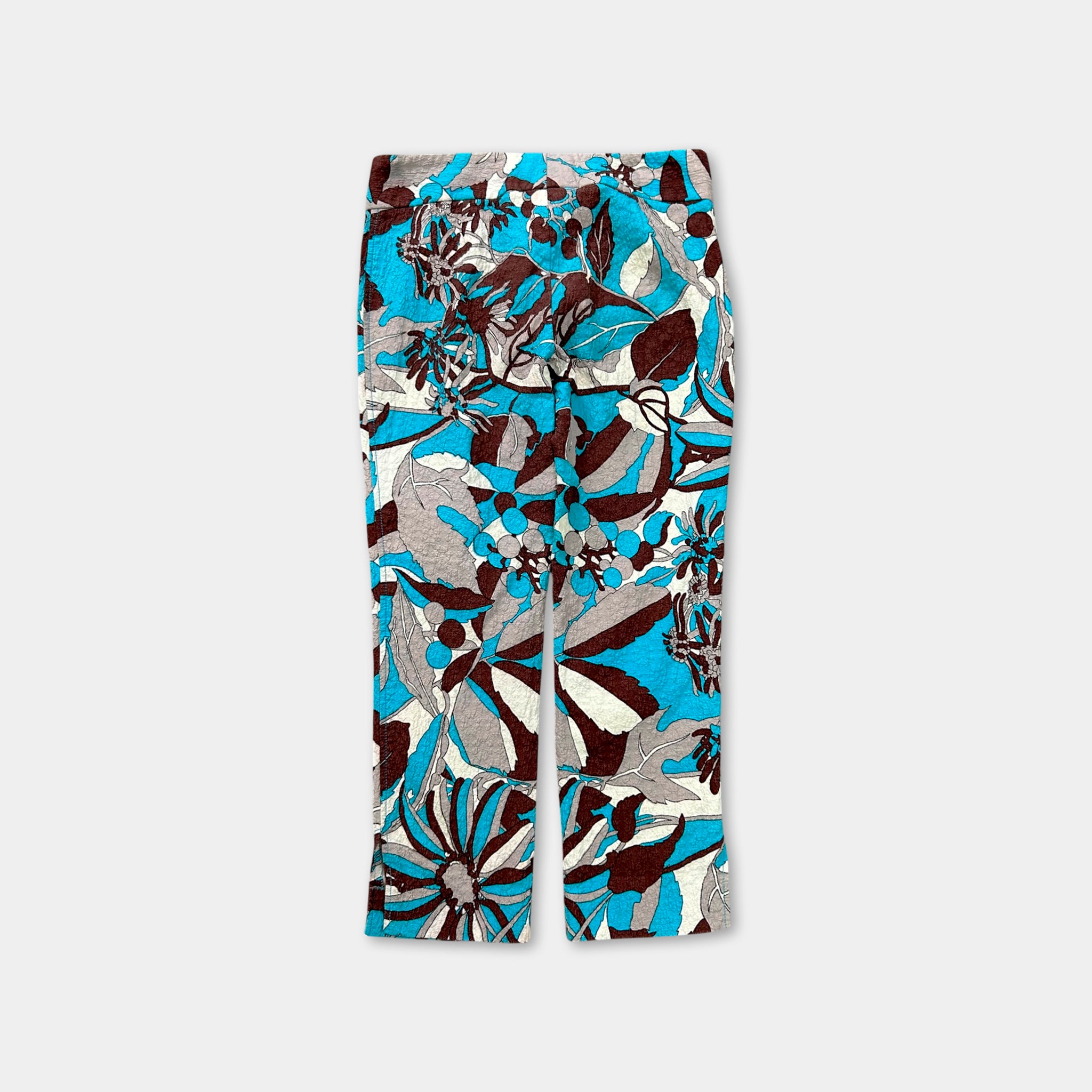 Dolce & Gabbana 2000's Floral Jacquard Capri Shorts