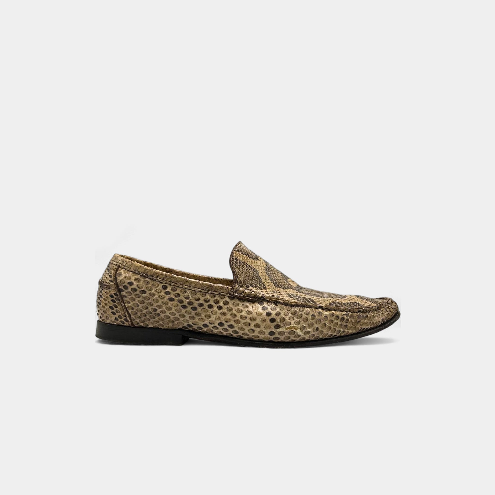 Dolce & Gabbana 2000's Python Skin Loafers
