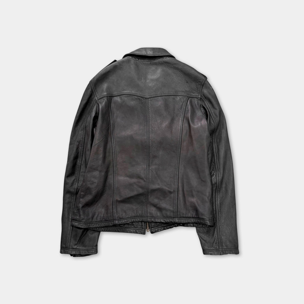 Dolce & Gabbana 2000's Multi-Pocket Leather Utility Jacket