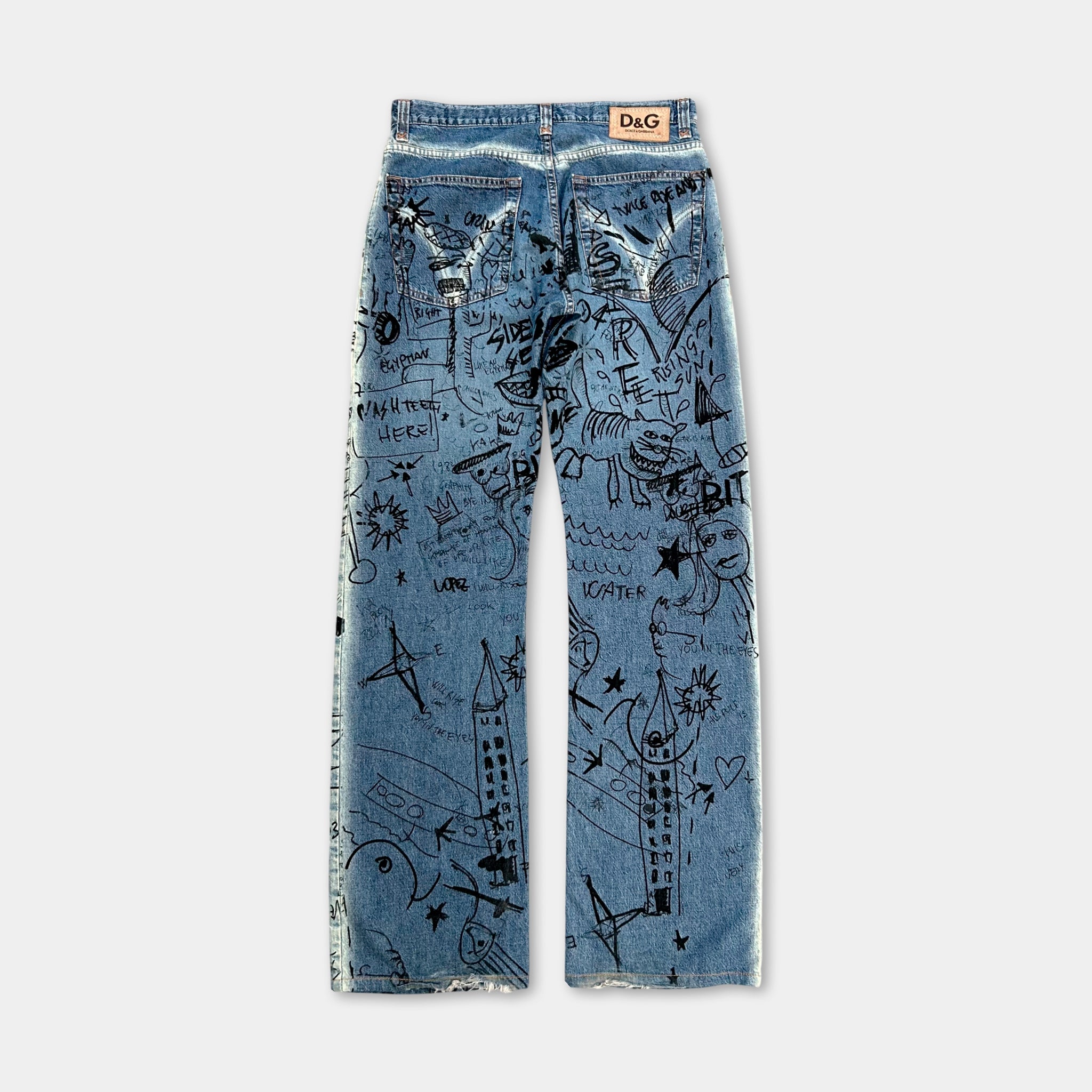 Dolce & Gabbana Scribble Jeans