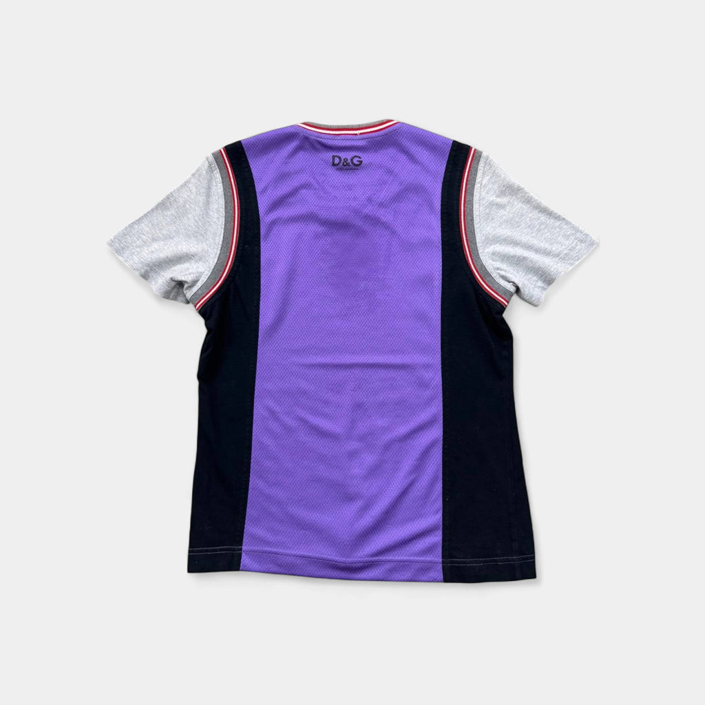 Dolce & Gabbana "Napolina Magica" 90s Cotton and Mesh Graphic T-Shirt