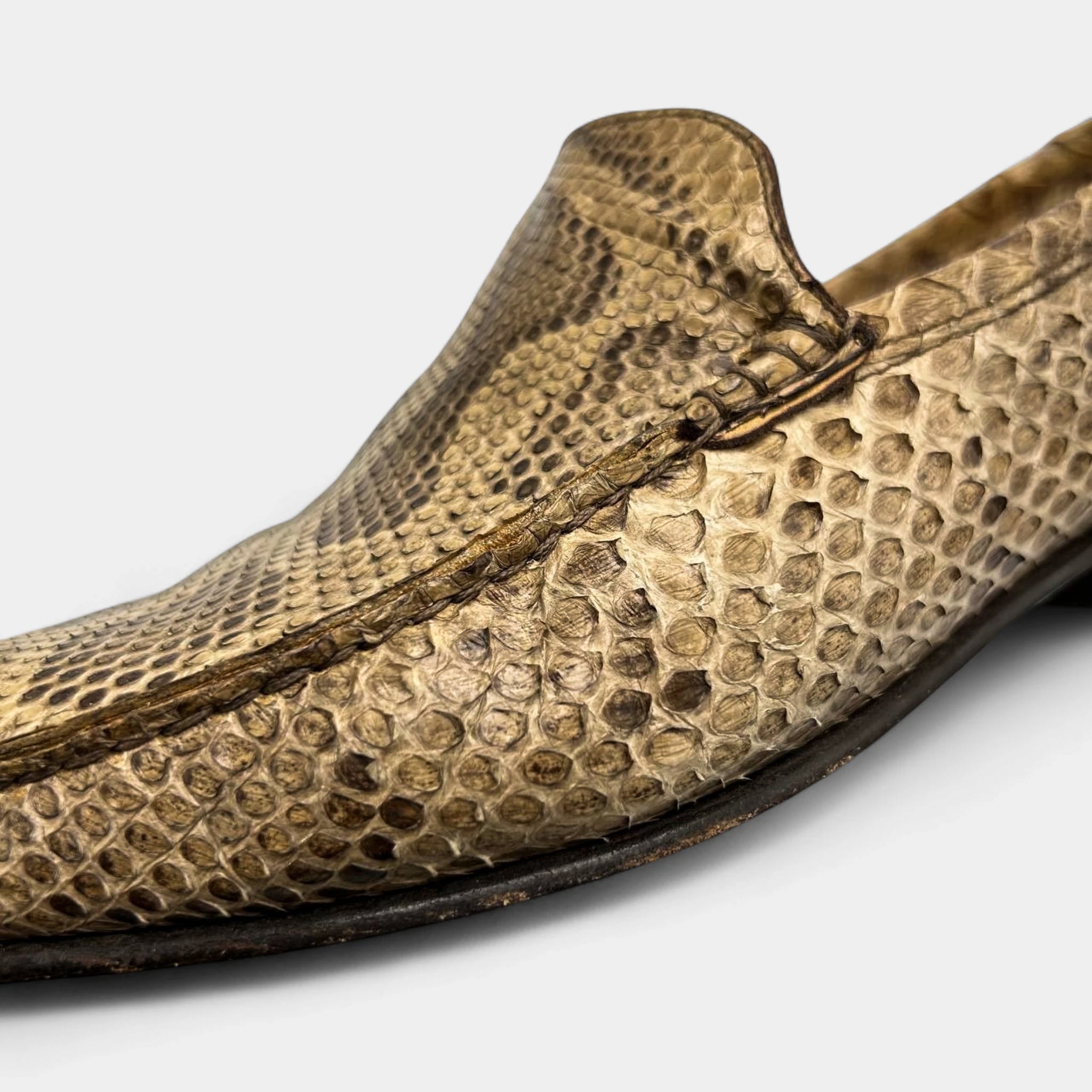 Dolce & Gabbana 2000's Python Skin Loafers