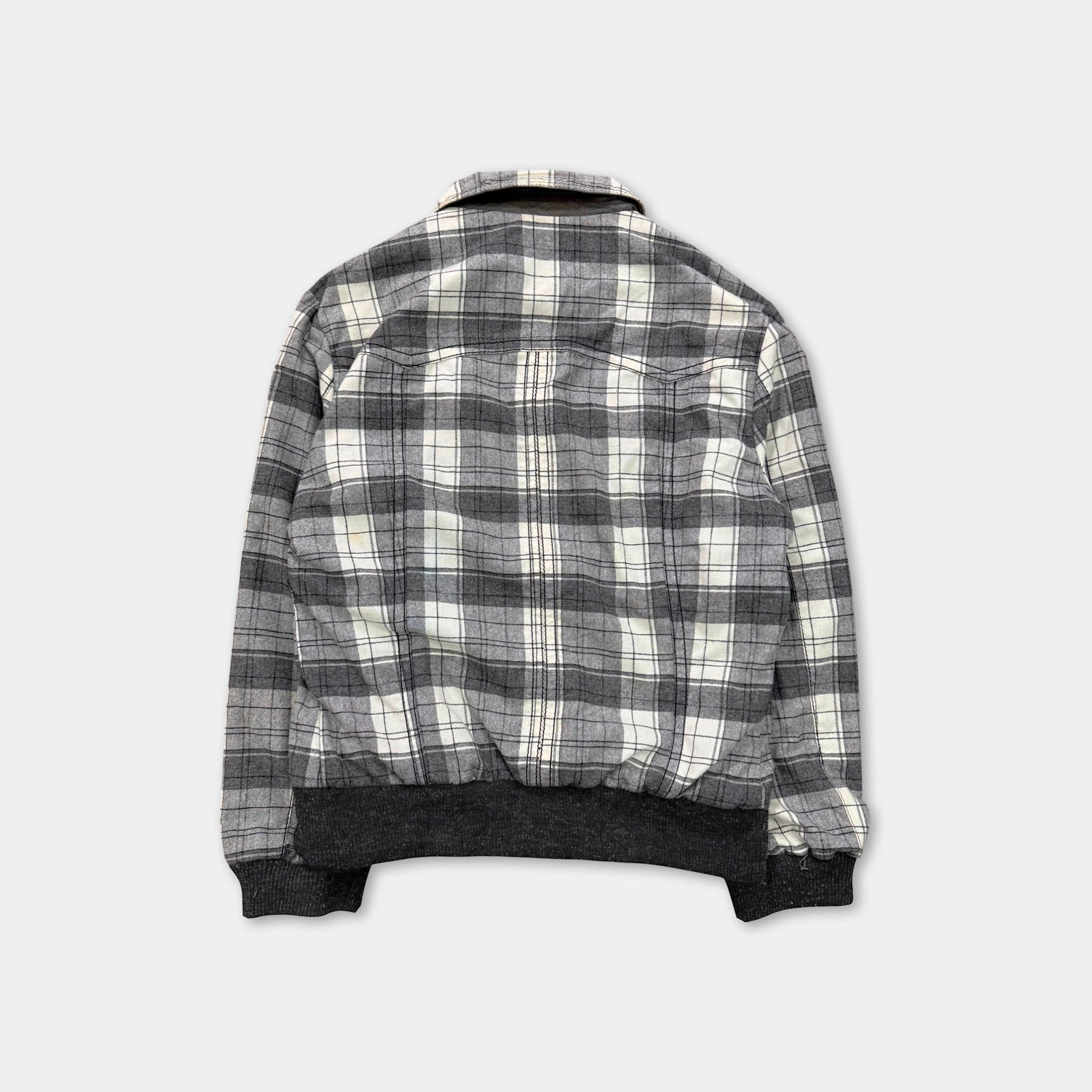 Dolce & Gabbana Reversible Patchwork Leather Checkered Jacket