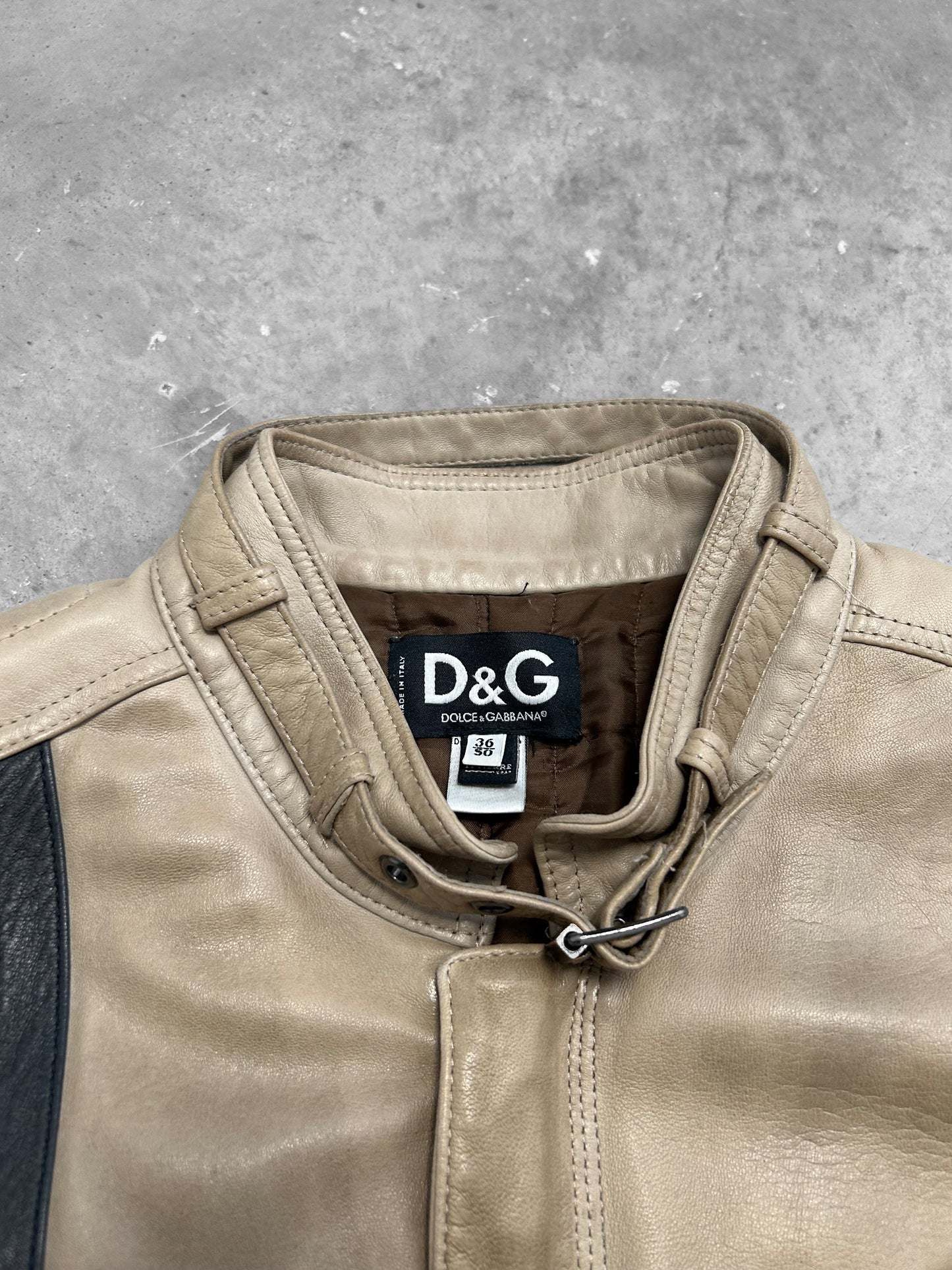 Dolce & Gabbana 2005 Leather Racing Jacket (S)