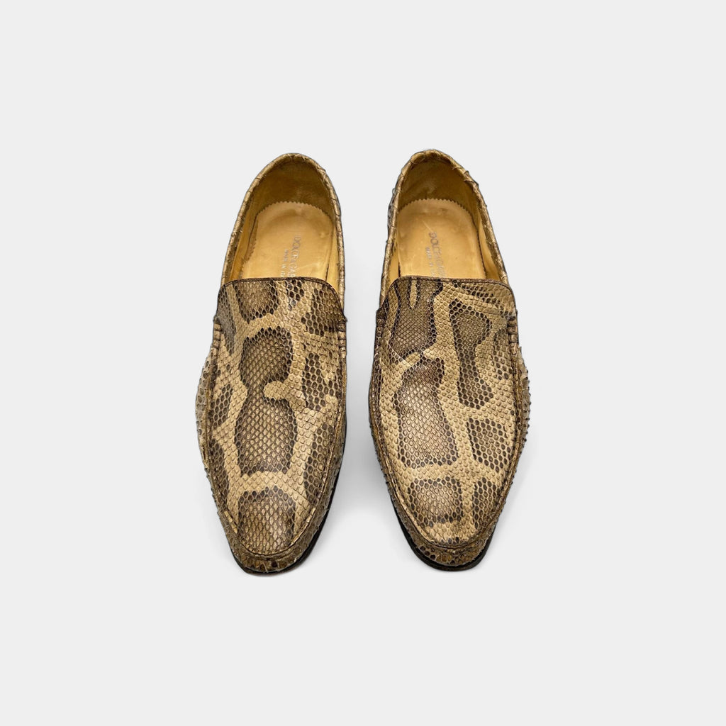 Dolce & Gabbana 2000's Python Skin Loafers