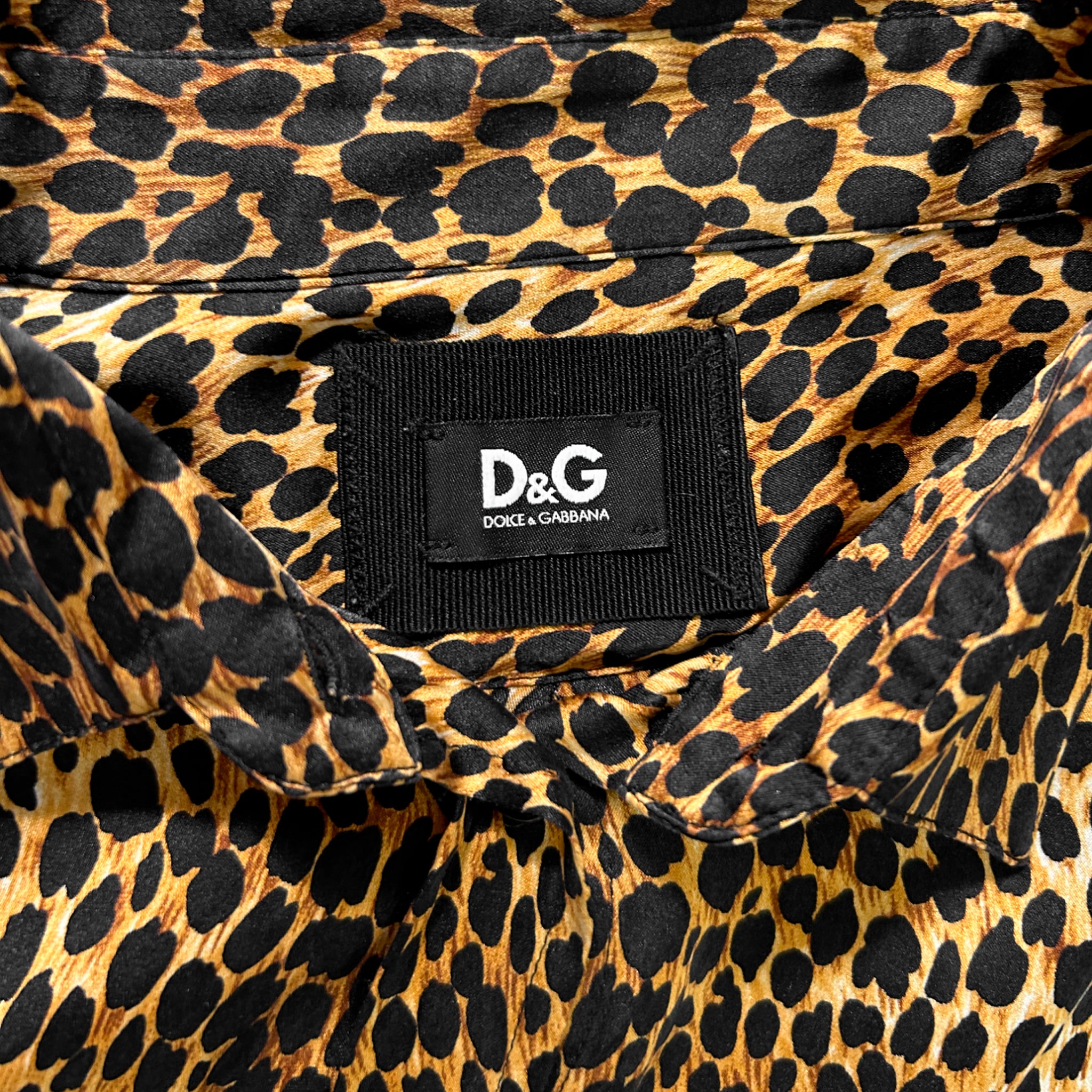 Dolce & Gabbana Leopard Cheetah Print Shirt