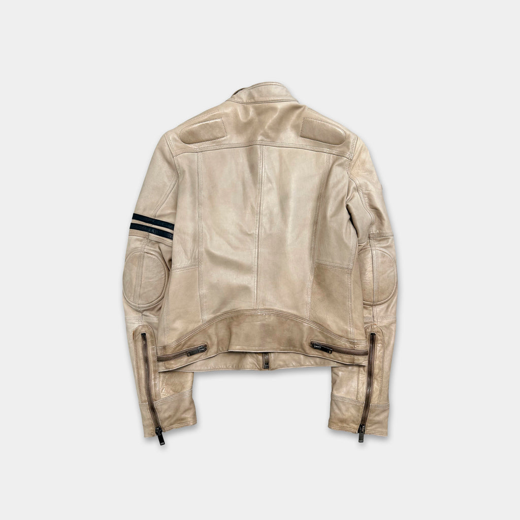 Dolce & Gabbana 2005 Black Leather Racing Jacket