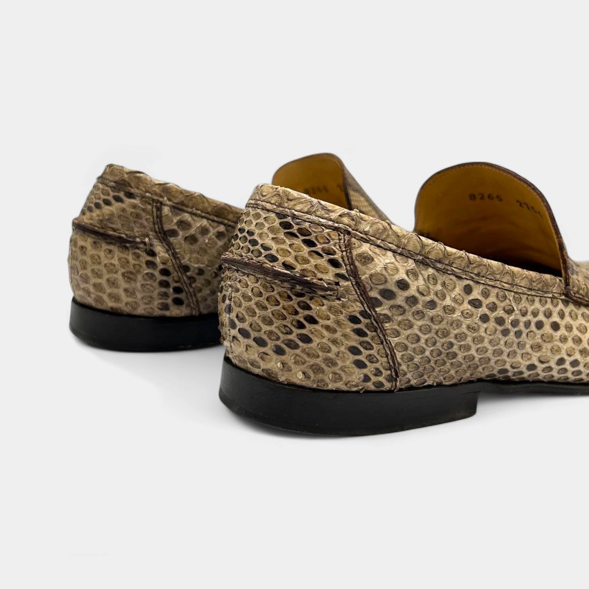 Dolce & Gabbana 2000's Python Skin Loafers