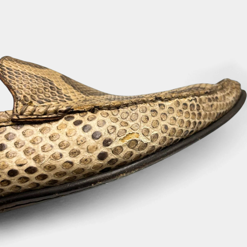 Dolce & Gabbana 2000's Python Skin Loafers