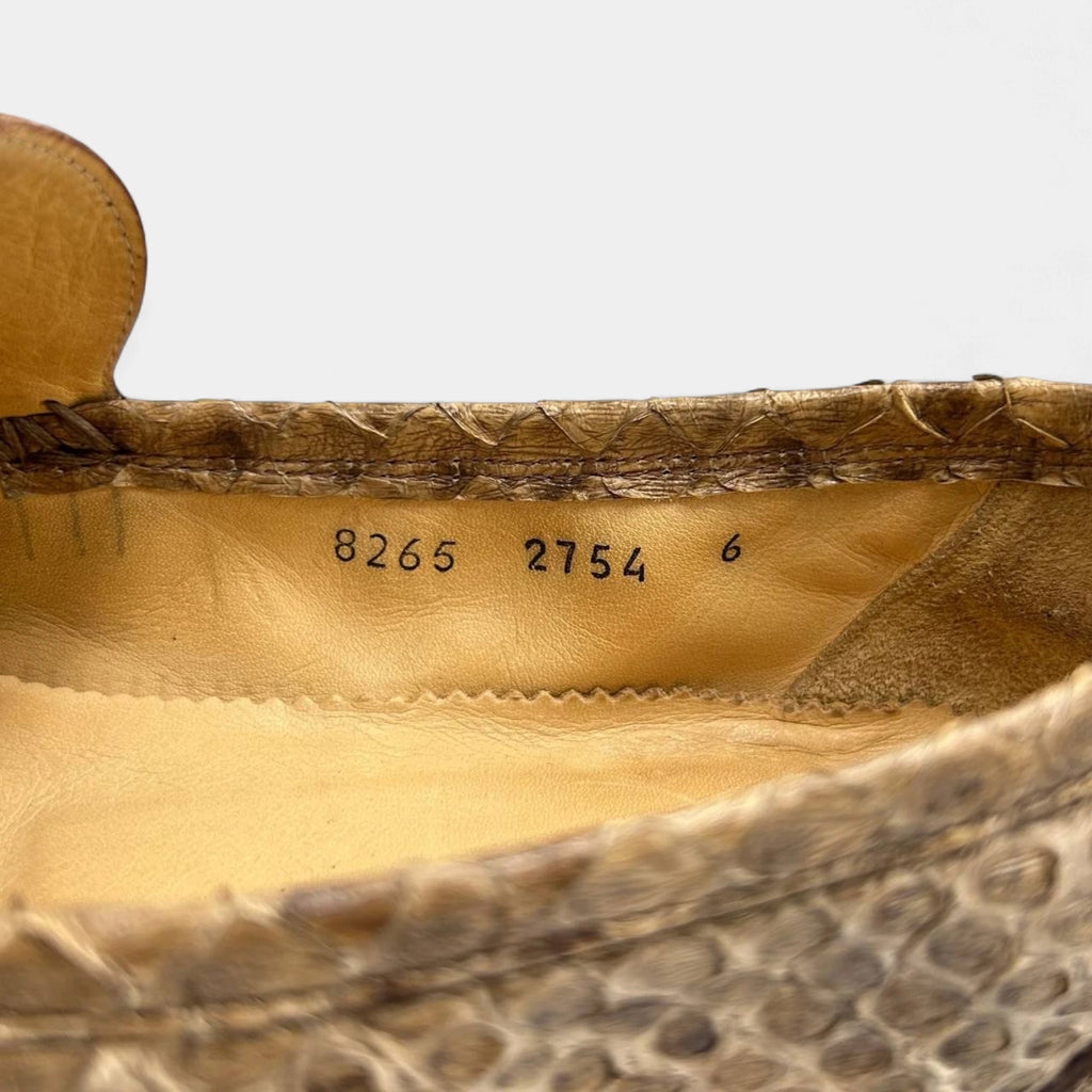 Dolce & Gabbana 2000's Python Skin Loafers