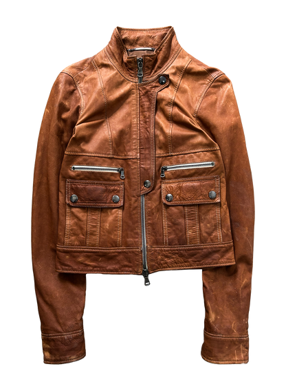 Dolce & Gabbana Leather Multipocket Zipper